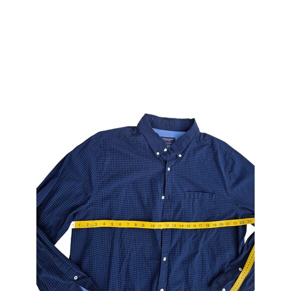 American Eagle Outfitters Blue Gingham Button-Down Shirt XXL Tall Mens Cotton Bl - Picture 5 of 5